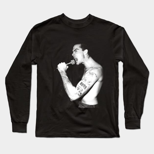 Henry Rollins punk Long Sleeve T-Shirt by partikelir.clr